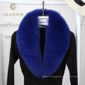 Direct factory price detachable real fox fur collar high quality luxurioius